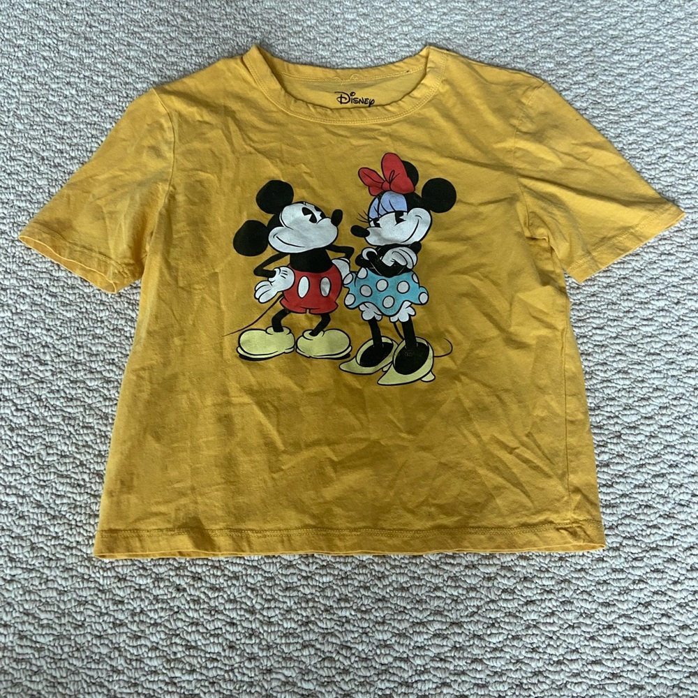 yellow crop top